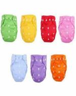 BEAUTIQ CLOTH COLLECTIONS cute station Reusable Cloth Diapers - Free Size (Pack of 7)