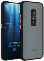 AmericHome Vivo v17 Pro 1909, PD1931, 1910 Black Plastic, Rubber, Polycarbonate Full Camera Protection, Shock Proof Mobile Back Cover