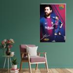 Surmul Multicolor Vinyl, Sunboard Medium Lionel Messi Paper With Laminated Self Adhesive Sticker