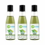 CareVeda Bhringraj Hair Oil, Enriched with Coconut and Til Oil Suitable For All Hair Types 100ml ( Pack of 3 )