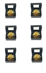 A V Gifts and Handicrafts Brass Made Diya 3 inch Pack of 6