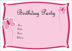 Askprints Birthday Invitation Card on Mettalic Sheet (50 pcs) BPC-002