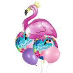 Festiko Hot Pink Latex Balloons Perfect For Summer Tropical Flamingo Theme Birthday Party Decorations Kit Set Of (5Pcs)