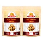 Ghotaram Ready to Eat Snack Mini Kachauri Indian Namkeen Nashta | Dal Kachori Baked Masala Moong Mung Dal Gol Kachaudee | Mini Kachori for Evening Tea Time Snack Fry in Peanut oil-850g*2Pack