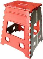 Metrolife Plastic Red Folding Step Stool