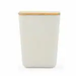 Earthism Eco-Friendly Bamboo Fibre Canister / Storage Container Air Tight 1000 Ml (Beige)