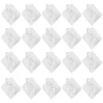 Zureni Wall-Mounted Adhesive Sticky Wall Hook Water Resistant Heavy-Duty Hangers Multi-Functional Non-Drilling Hooks (Pack Of 20)