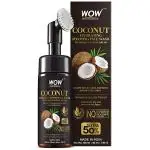 WOW Skin Science Coconut Hydrating Foaming Face Wash with Built-In Face Brush - with Coconut Water - For Cleansing, Soothing Skin - No Parabens, Sulphate, Silicones & Color - 100 ml