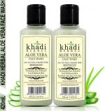 Drontika Khadi Women and Men Aloevera Face Wash for Skin Glow 210ml (Pack of 2)