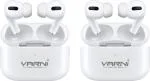 Varni White Airgo Tws Earbuds With 12H Playtime Combo 12 Hours Bluetooth Earbuds (Pack Of 2)