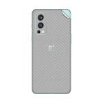 GADGETSWRAP Premium Material Skin Vinyl Decal Sticker Compatible With Oneplus Nord 2 - Silver Carbon