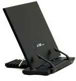 RONTENO Metal Book Stand for Desk Portable Document Holder for Cook Book| Laptop(1 Pic, Black)