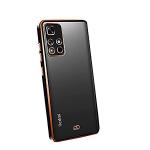 Clickaway Redmi Note 11 T Pro 5G Luxury HD New Electroplated Transparent Case Anti Yellow Top Notch Quality (Black, Gold, Multicolor)