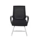 Da URBAN Tulip Black Mesh Medium Back Office Visitor Chair 52 cm x 58 cm x 94 cm