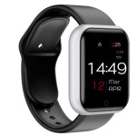 Drumstone Smart Model D20 Bracelet Passometer Heart Rate Monitor Wristbands Outdoor Sports Fitness Band Smart Watch (Silver)