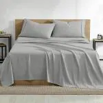 SLEEPINO - Premium 100% Egyptian Cotton Bedsheet - 3 Pcs. Bedsheet Set Include 1 Flat Sheet (90