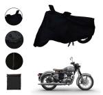 Riderscart Waterproof Two Wheeler Body Cover with Storage Bag for Royal Enfield Classic 350 Stealth Black (Black)