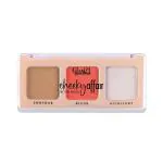 Glam21 Cheeky Affair 3-In-1 Face Palette with Blush, Contour & Highlighter | Tangy-8.6g