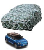 Auto Hub Car Body Cover Compatible with Mahindra XUV400 with Mirror Pockets, Triple Stitched, Water Resistant Car Cover, Forest