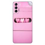 GADGETSWRAP Printed Vinyl Skin Sticker for Samsung Galaxy S21 - heart present