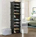 Coroid Portable Shoe Rack Organizer 30 Pair Tower Storage Cabinet 10 Tier