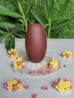 SHIVAM VASTU KALA SHIVLING ART 3 Inch Original Swayambhu Shivling Narmadeshwar Shivling Narmada shivling Banalingam Shivling ( Red Shivling ) for Home Puja 3 Inch Lingam