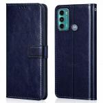 Jotech Vintage Flip Cover For Moto G60 / G40 Fusion - Blue