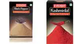 Everest Black Pepper Powder100 Gm| Everest Kashmiri Red Chilli Powder 100 Gm| Pack of 2| 200 Gm+ Spice Sprinkler