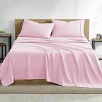 SLEEPINO - Premium 100% Egyptian Cotton Bedsheet - 3 Pcs. Bedsheet Set Include 1 Flat Sheet (92