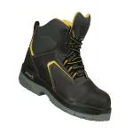 Mallcom Ontilla Size 10, Brown High Ankle Safety Shoe, Nubuck & SUEDE Leather Steel Toe Cap Direct Injected DD PU Sole