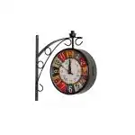 Krishna Handicrafts Clock with Colourful Numbers Vintage Wall Clock Home Decor Instrument Antique Look 12 inch