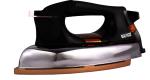 BAJAJ VACCO, Skipper-02, Plastic Body, Medium Weight Multipurpose Automatic Heating Iron, Golden coating, Black