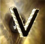 HONEY WOLF Crystal Wall Lamp Decorative Glass LED Wall Light for Hall, Living Room, Balcony, Resort, Poolside, Office Night Light Yellow Decorative Wall lamp Model4