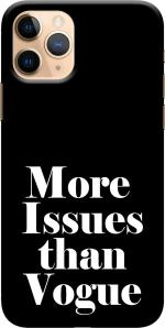 CustomEra Apple iPhone 11 Pro Multicolour More Issues Than Vogue Quote Polycarbonate Hard Case Back Cover