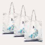 Ohobag.com Women Beige Tote (Pack of: 3)