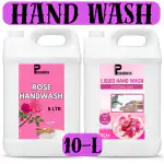PISHARNATH Hand wash liquid pink 10Liter Naturals Black Orchid & Milk Liquid Hand Wash Refill, Wash Away Germs, Refreshing Fragrance Handwash