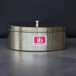 Indian Bartan Brass Chapati Box / Roti dabba