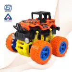 NHR Mini Monster Friction Powered Car for Kids- Monster Truck, Mini Monster Truck, Monster Car, Car Toy, Truck Toy, Car for 2 Years+ Kids, Mini Car for Kids, Pull Back Monster Toy Car, Pull Back Toy (Orange)
