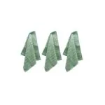 Mush Olive Green Bamboo Face Towel (Pack Of 3)