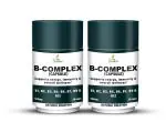 GRINBIZZ B-Complex Capsule All Vitamins B Including B1, B2, B5, B6, B7, B9, and Vitamin B12 Supplements/Supports Healthy Skin, Hair & Nails/No Side Effects (Pack of2)