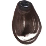 Thicklengths Fringe Hair Extensions Light Bang Natural Black For Women and Girls, Best Hair Bangs Made With Premium Quality Synthetic Fiber Pack of 1
