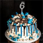 GIGGA Acrylic Material Number Cake Topper For Cake Decoration Design 6 (Transparent)