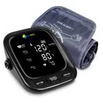 firstMED FM 05 Upper Arm's Automatic Digital Talking Blood Pressure Monitor & Large Screen inbuilt battery Type-C USB Power Supply FM 05 Bp Monitor (Black)