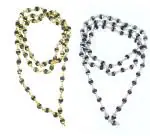 Vridaann Mormukut Men and Women Wood Tulsi Mala Necklace