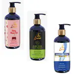 Laurvel Alovera Facewash250ml & Smooth Silky Shine Shampoo250ml & Cherry Shower Gel250ml