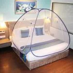 Polyester Adults Washable Foldable For King Size Bed & Double Bed Mosquito Net