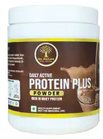 Dr. Nature Daily Active Protein Plus Powder(Chocolate Flavour) Strength, Muscle Building Probiotic And Easy to Digest | No Added Sugar| For Men, Women (Pack 250 Gm.)