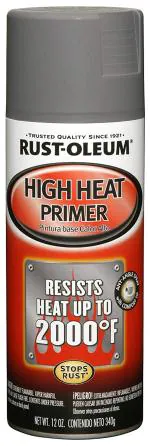 Rust-Oleum AUTOMOTIVE 249340 High Heat Primer Spray - Gray Spray - Gray, 340 grams