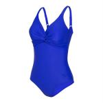 Speedo India Women Chroma Blue Synthetic 811379C771 Brigitte V Cut Swimsuit (40)