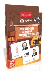 SPARTAN KIDS Inventors & Their Inventions Flash Cards | 27 Early Learning Flash Cards for kids